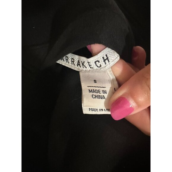 MARRAKECH Black Faux Fur Jacket Coat Size Small NEW New without tags - Picture 6 of 7